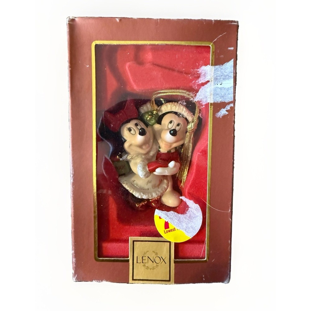 Lenox Disney Ornament Mickey Minnie 1st Christmas 🎄 2006 New In Box Vintage
